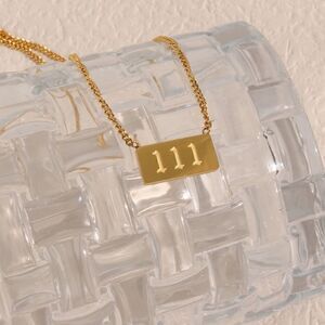 111 Angel Number Pendant Necklace